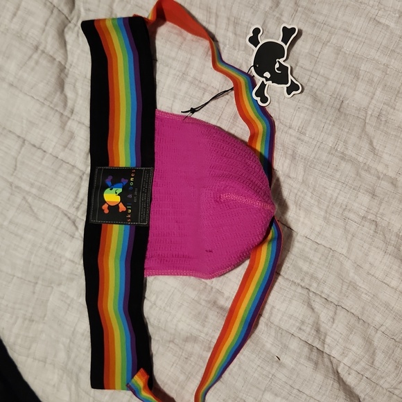 🆕 Skull & Bones Pride Locker Room Jockstrap - XL (34-36) 🏳️‍🌈 - Picture 3 of 6
